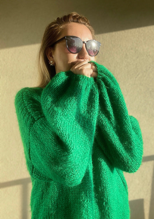 Emerald Green Mohair Sweater
